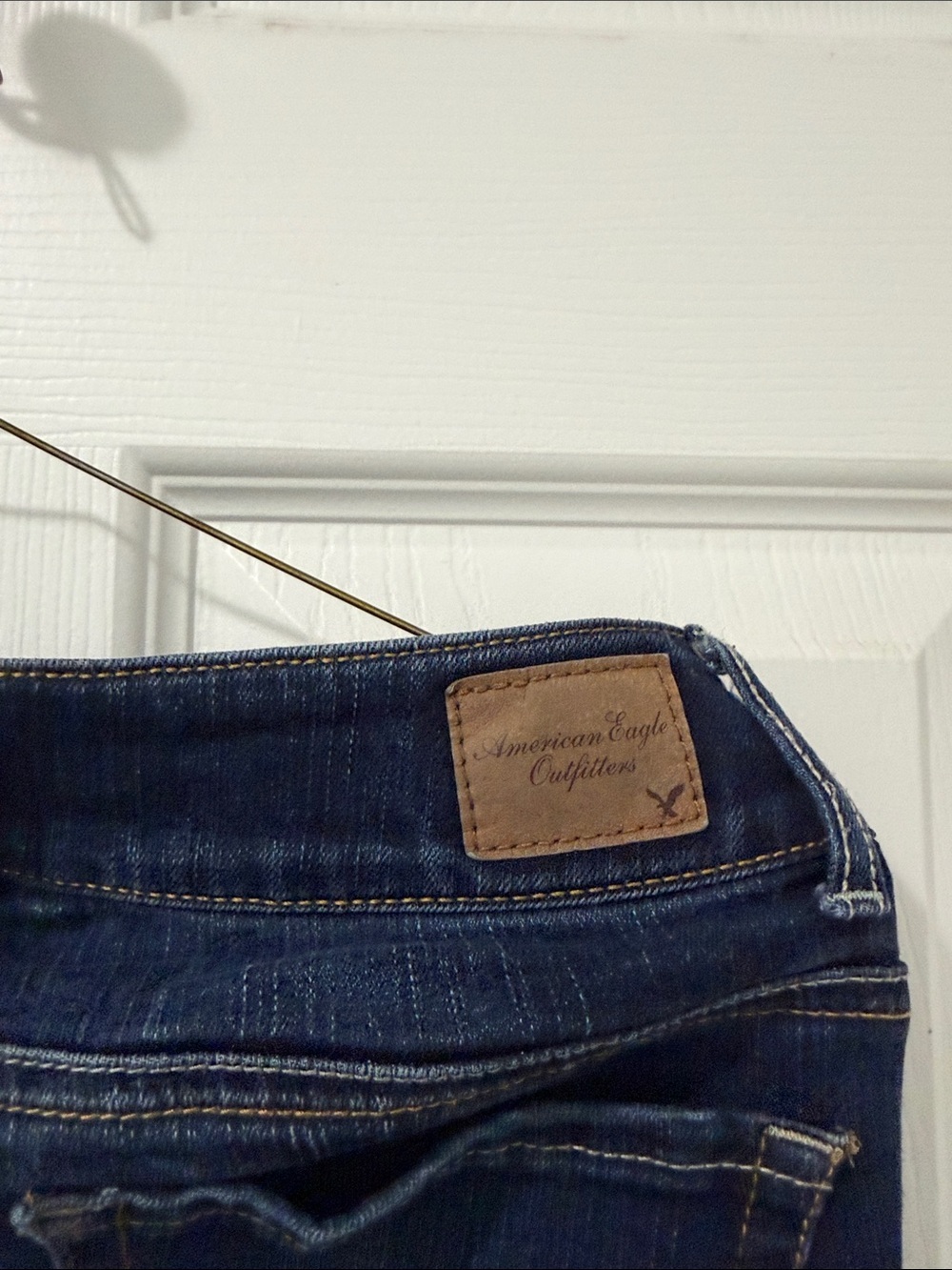 American Eagle Outfitters Dark Indigo Flare Jeans Size 0 regular - Picture 7 of 10